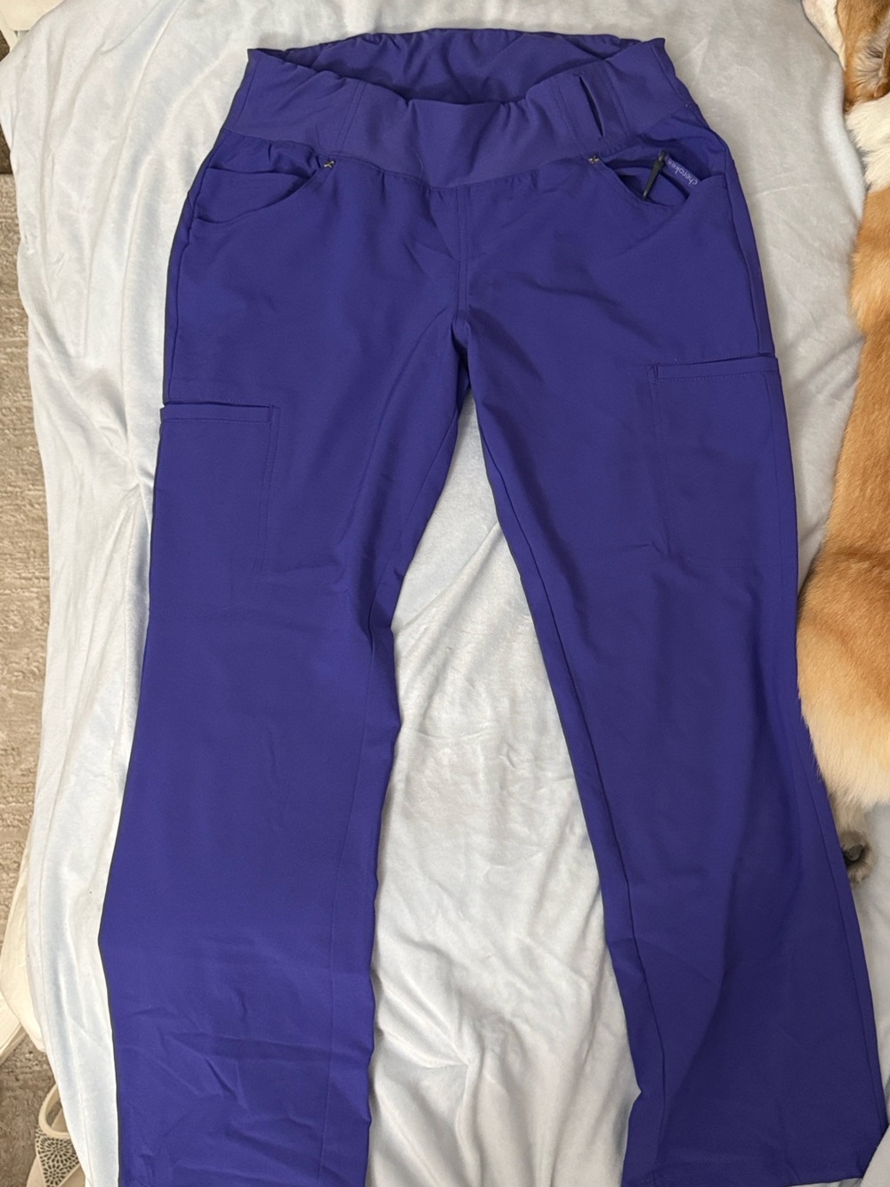 Purple Scrub Pants with Utility Pockets